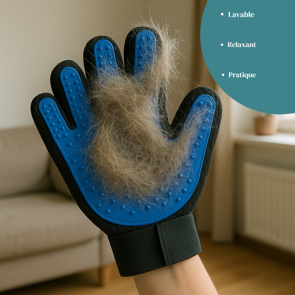 Gant brosse pour chien HappyTailShop