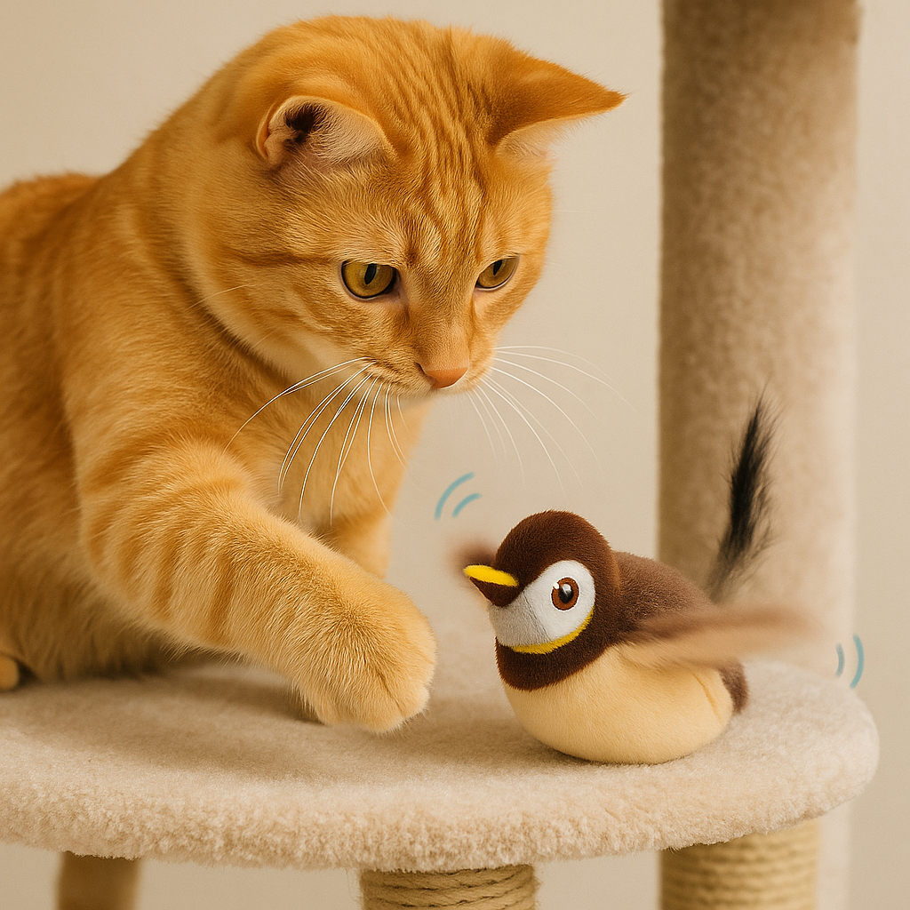 Oiseau interactif pour chat HappyTailShop