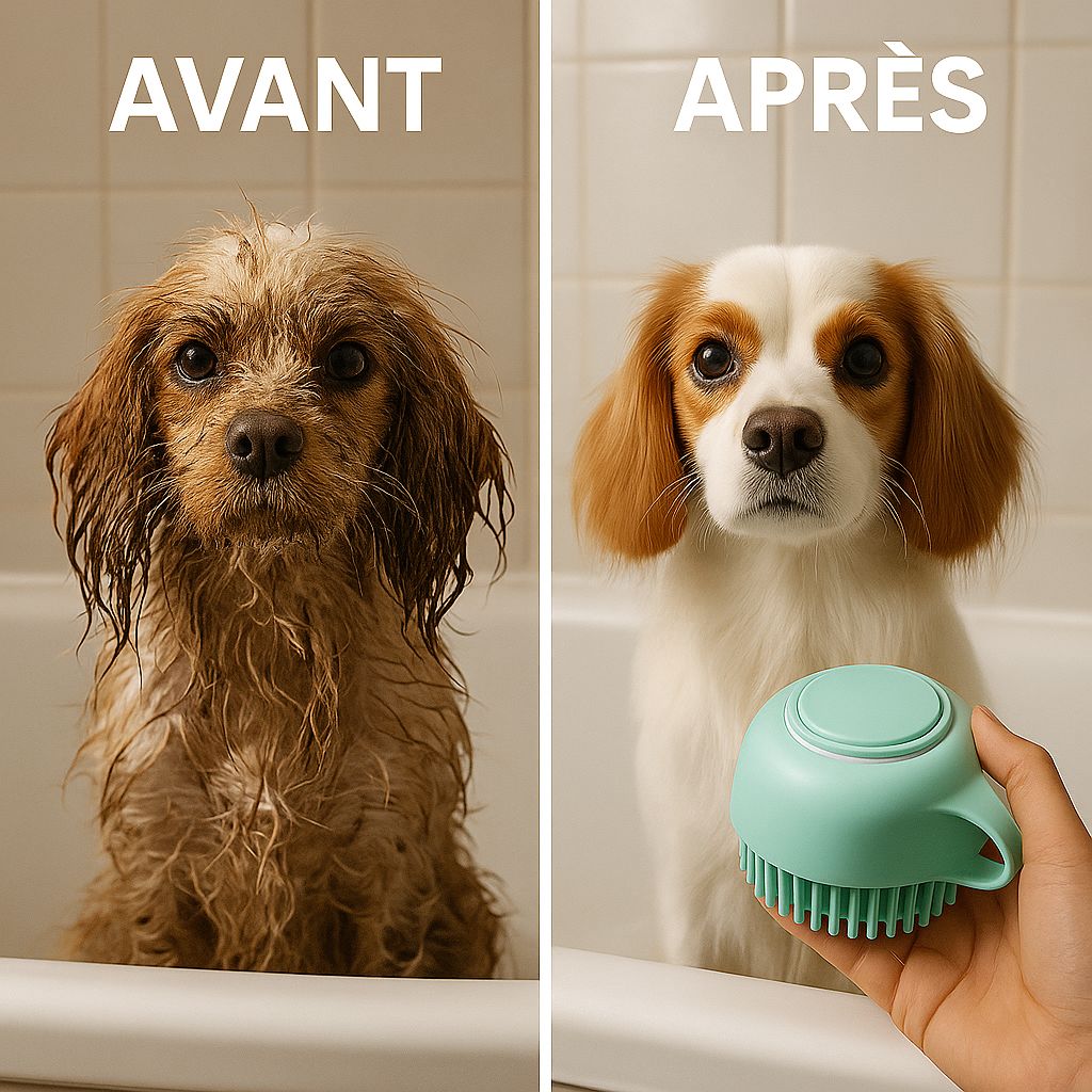 Brosse de bain pour chien HappyTailShop