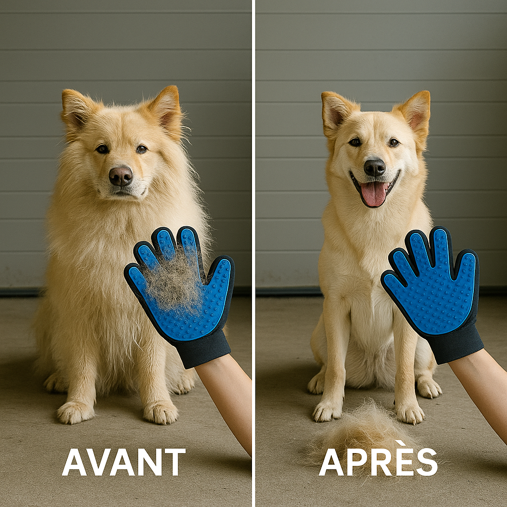 Gant brosse pour chien HappyTailShop