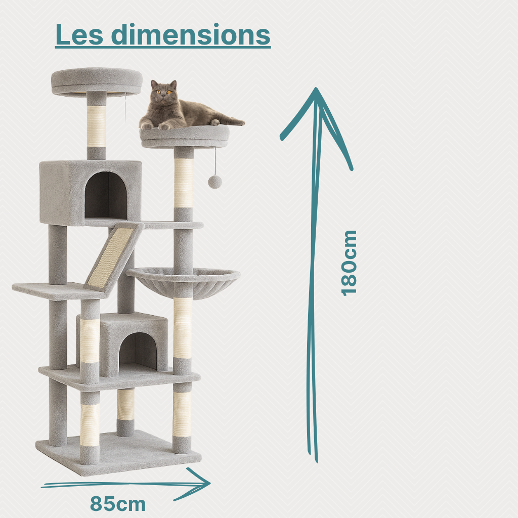Grand arbre à chat HappyTailShop