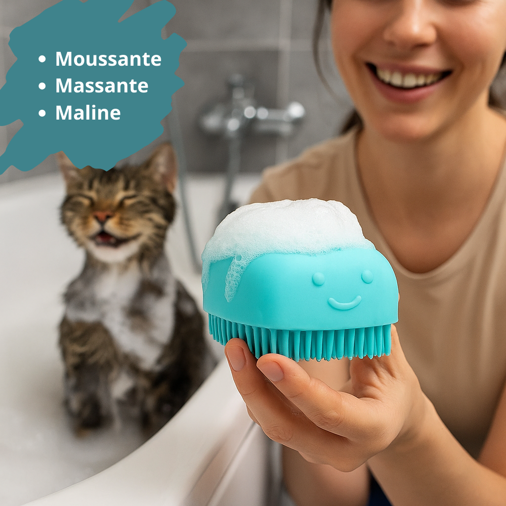 Brosse de bain pour chat HappyTailShop