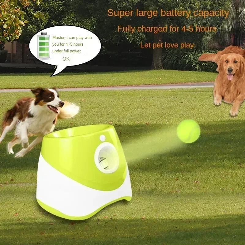 Lanceur de balles de tennis automatique pour animaux de compagnie, catapulte pour chiens, jouet pour chien, lanceur de balles, jouets Pitbull, lancer automatique HappyTailShop